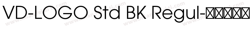 VD-LOGO Std BK Regul字体转换